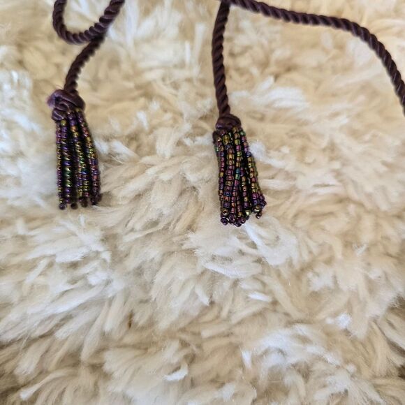 ANN TAYLOR Paisley Halter Neck Top  Purple Size 6P Y2K Friends 90s Fairy Boho - Picture 4 of 9